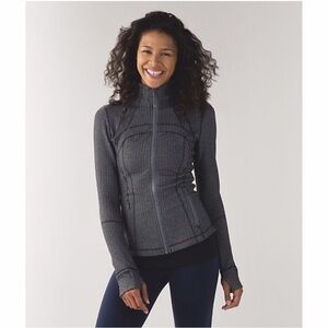 Lululemon Define jacket size 6 mix gray please read re zipper